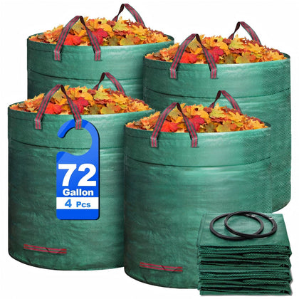 Mezchi 4-pack yard bags folded for compact storage and quick setup.