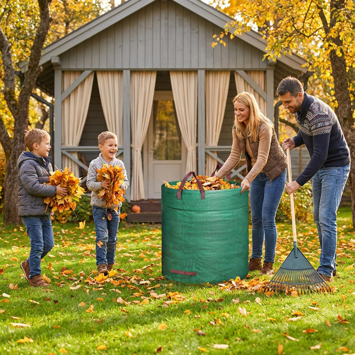 Mezchi heavy-duty polypropylene bags resist tearing during cleanup.