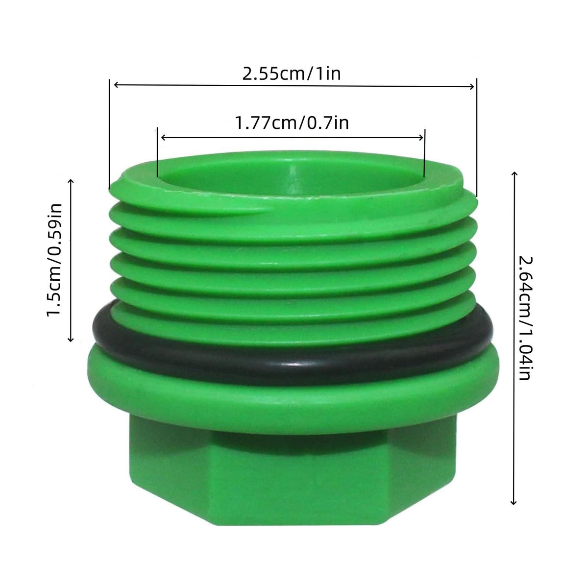 Mezfrguo end cap close-up shows lightweight, strong PPR construction for reliable performance.