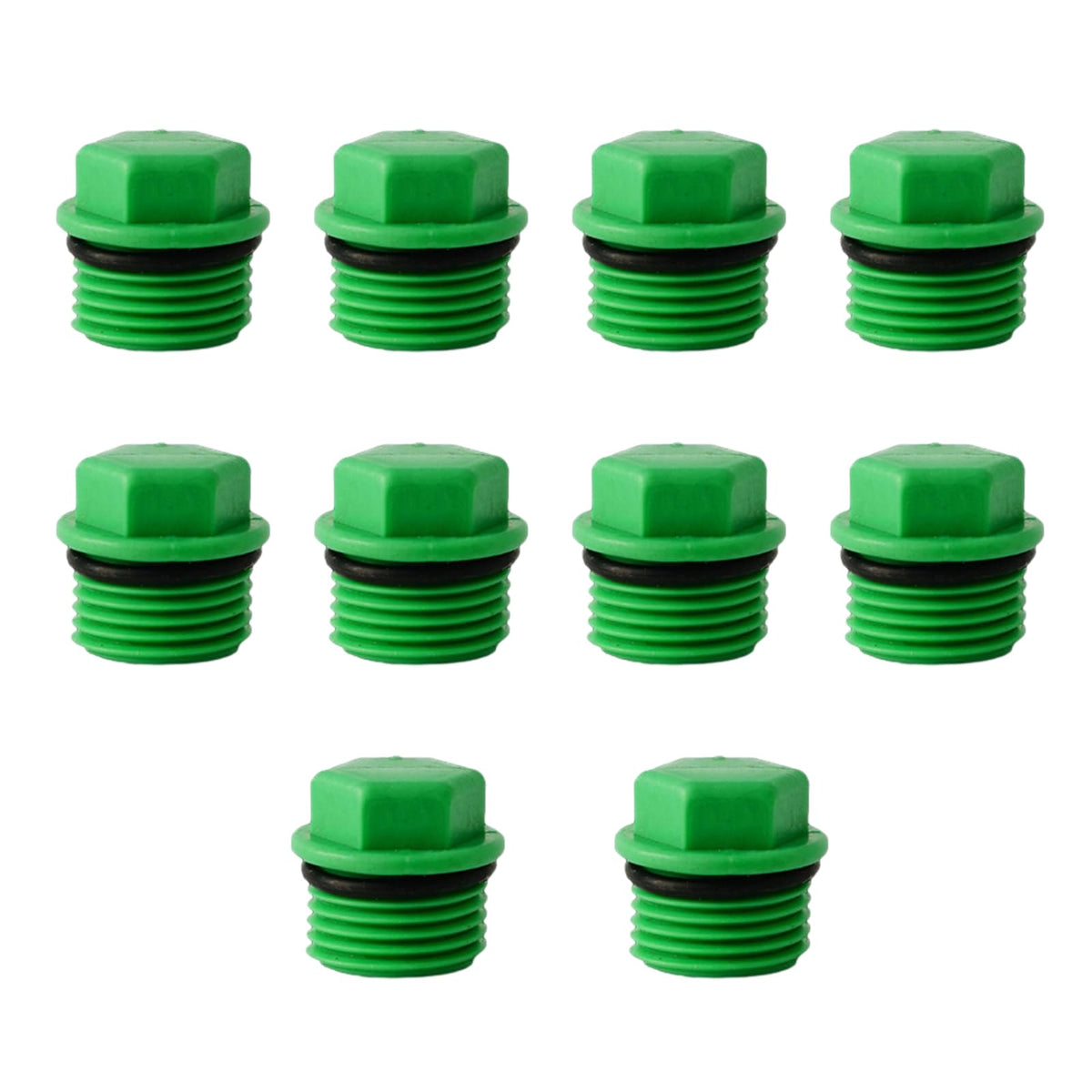 Mezfrguo hose end cap 3-4in threaded close-up, showcasing durable PPR material and secure fit.
