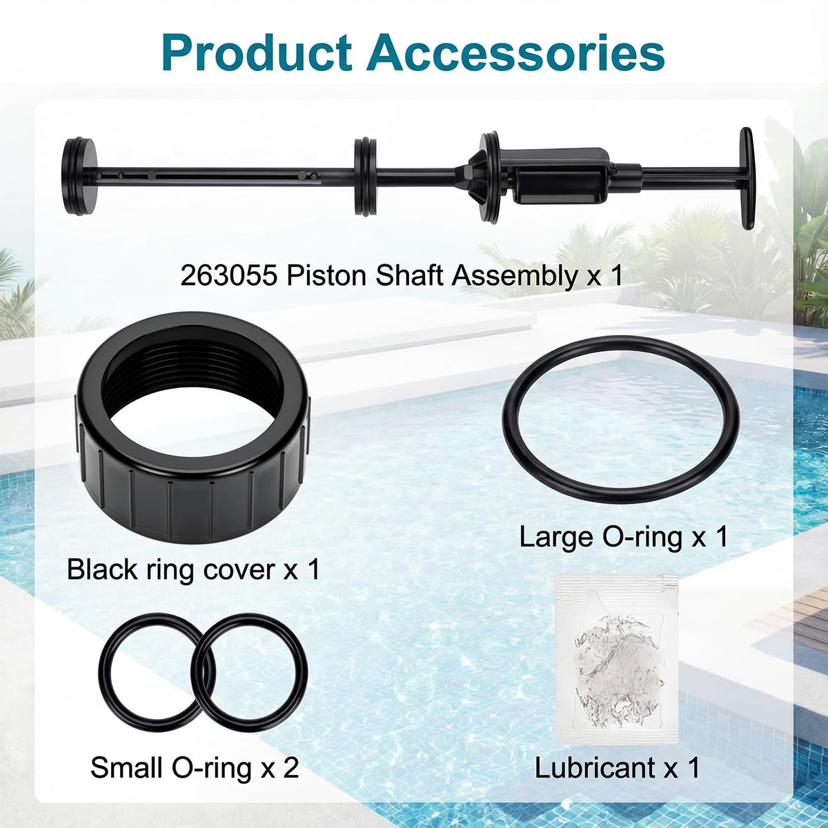Mezvion piston shaft assembly close-up reveals corrosion-resistant materials for long-lasting use.
