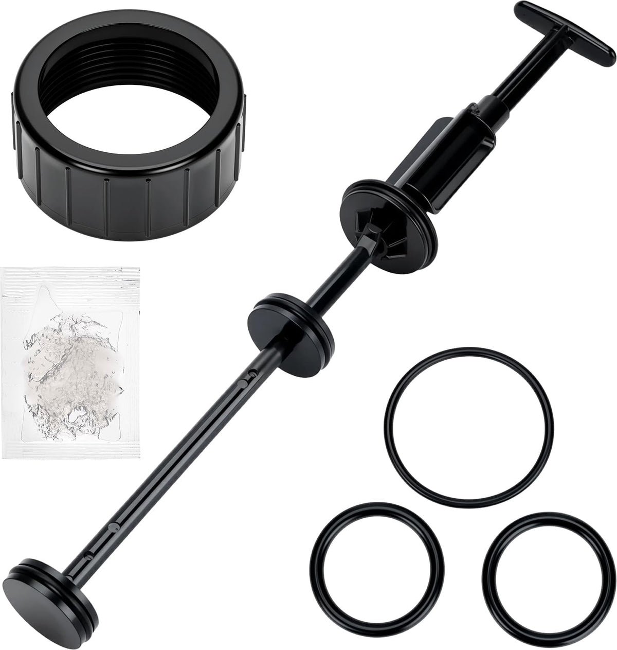 Mezvion piston shaft assembly side view for Pentair valves ensures reliable operation.