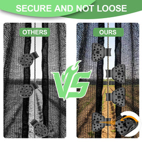 Mezyjiucom garden netting clip helps secure netting across vegetable plots.
