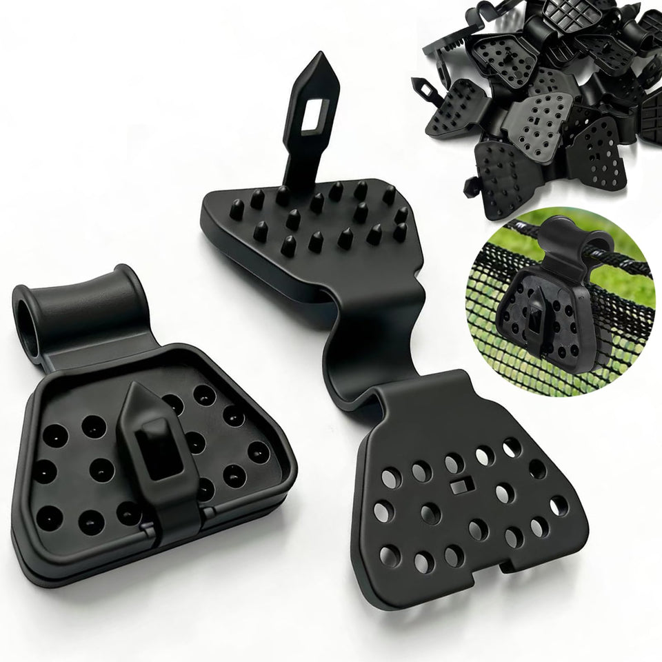 Mezyjiucom shade clips 60pack secure shade cloth in windy outdoor spaces.