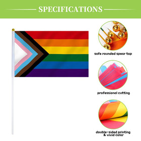 mflagperft 12-pack mini flags for decorations and events