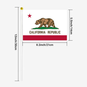 Mflagperft classroom flag on a stick for school events