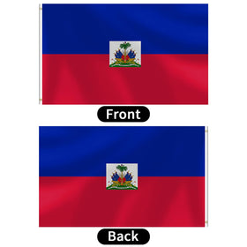 mflagperft Haitian flag brass grommets enable secure mounting