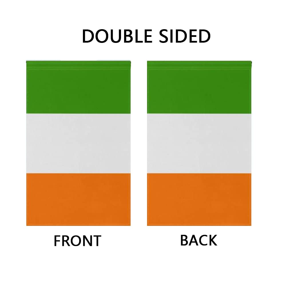mflagperft Irish flag front yard display for seasonal events.