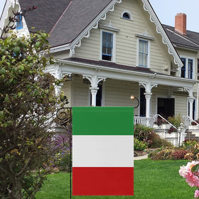 mflagperft Italy flag features stitched edges and vibrant tones for outdoor use