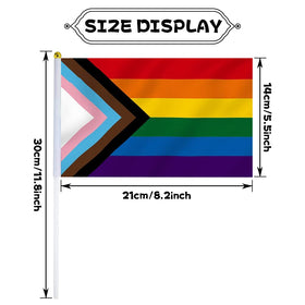 mflagperft rainbow pride flags double-sided for vibrant outdoor displays