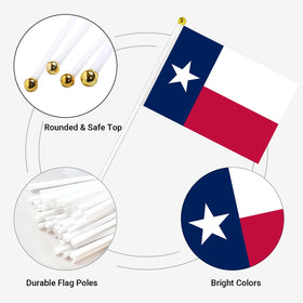 mflagperft Texas flag decor pack for classroom and party decor
