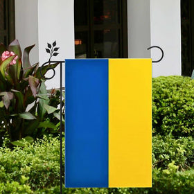 mflagperft Ukraine flag for porch and patio decor, bold hues.