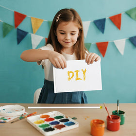 mflagperft white flag used in classroom activity and school projects.