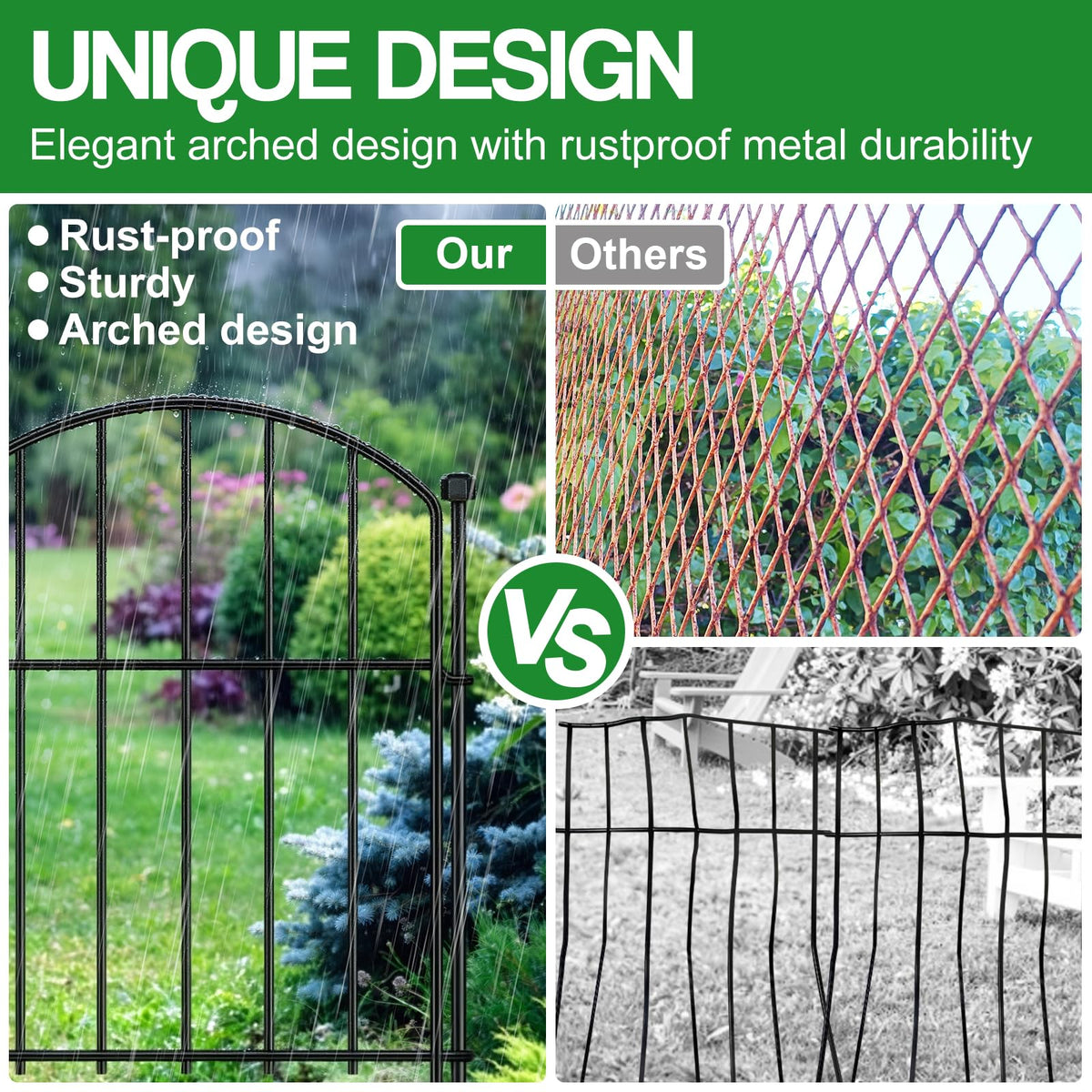 Mgjaa flexible fence shapes for curved borders and edging