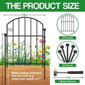 Mgjaa no-dig install kit with 25 panels for quick setup
