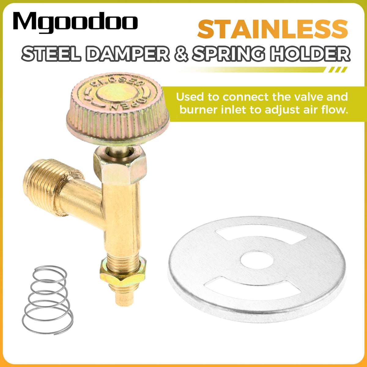 Mgoodoo 38 inch male flare inlet fits compatible cast stoves