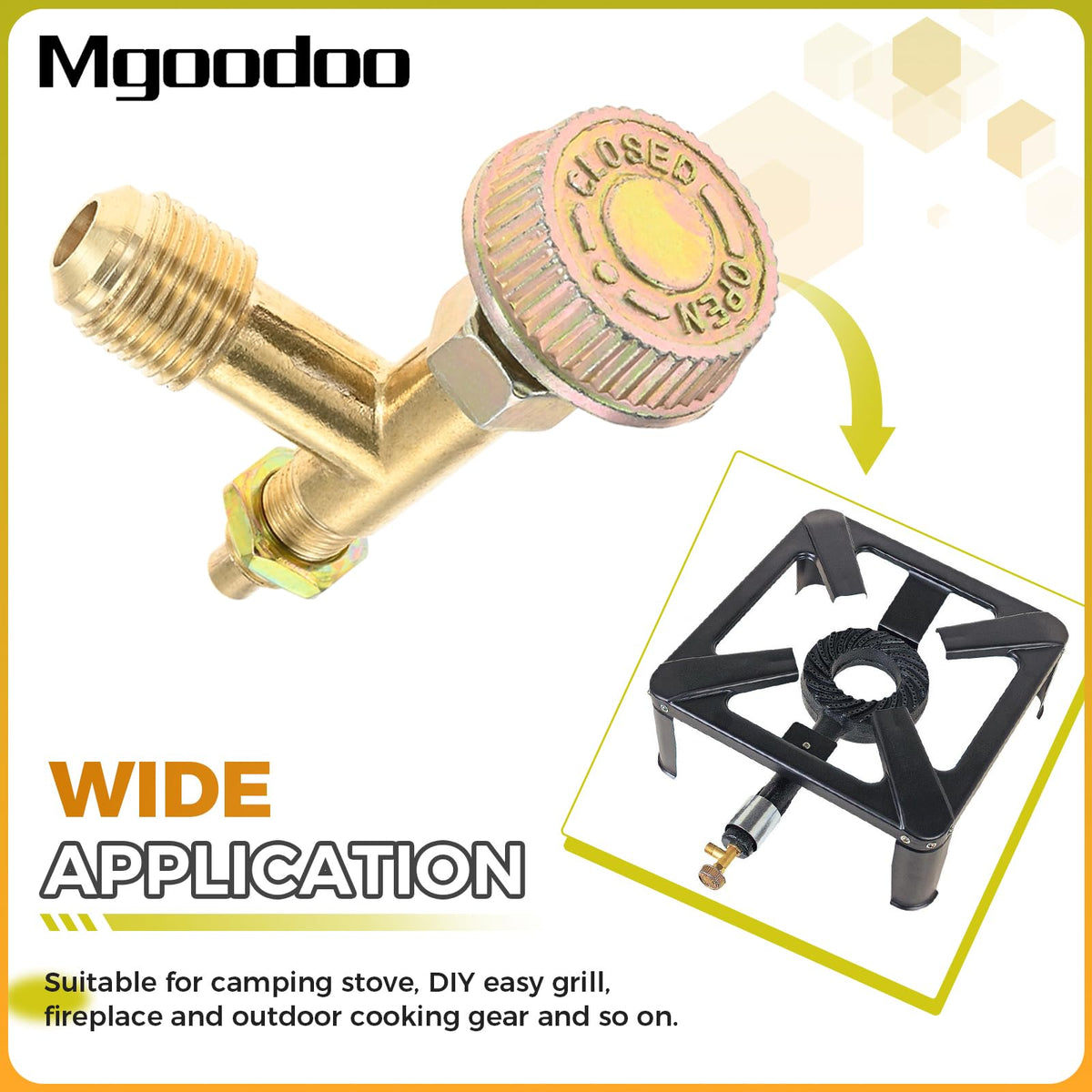 Mgoodoo brass gas valve combines durability with easy maintenance outdoors