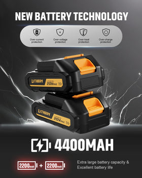 MGYM 6-inch mini chainsaw with battery pack for extended runtime
