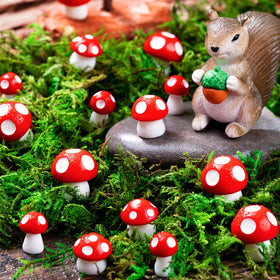 MGZTTHW fairy garden mushroom decor adds color and whimsy to micro landscapes