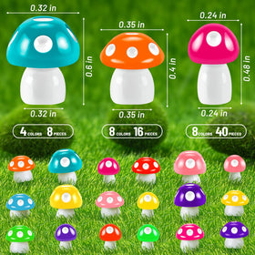 MGZTTHW flat-bottom mushrooms stand securely in mini landscapes.