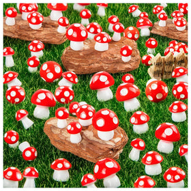 MGZTTHW mini mushroom figurines for enchanting fairy gardens and tiny landscapes