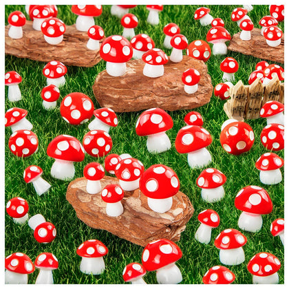MGZTTHW mini mushroom figurines for enchanting fairy gardens and tiny landscapes