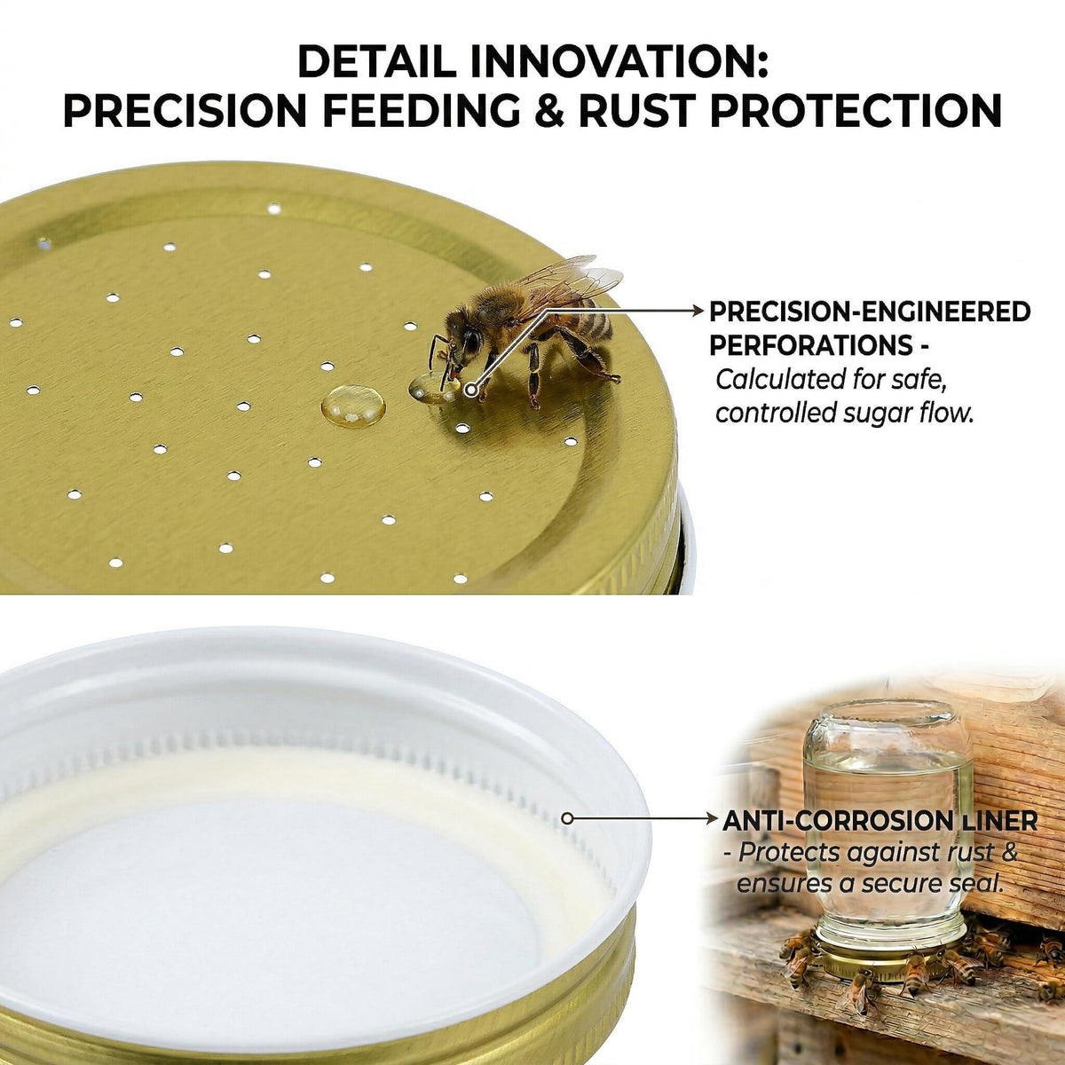 MHFOOU eight bee water feeders ensure accessible hydration for the colony
