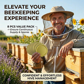 MHFOOU hive door feeder lid fits multiple hive types for easy setup