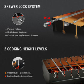 MHH lightweight portable grill ideal for camping.