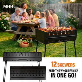 MHH sturdy freestanding post base provides outdoor stability.