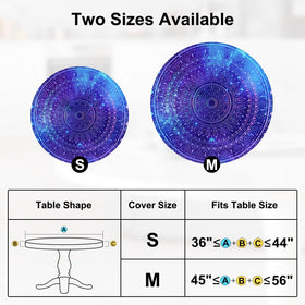 MHJY round tablecloth features durable fabric with stain and scratch resistance.