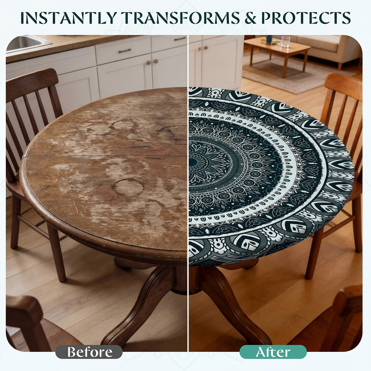 MHJY reusable wipe-clean tablecloth ideal for picnics and parties.
