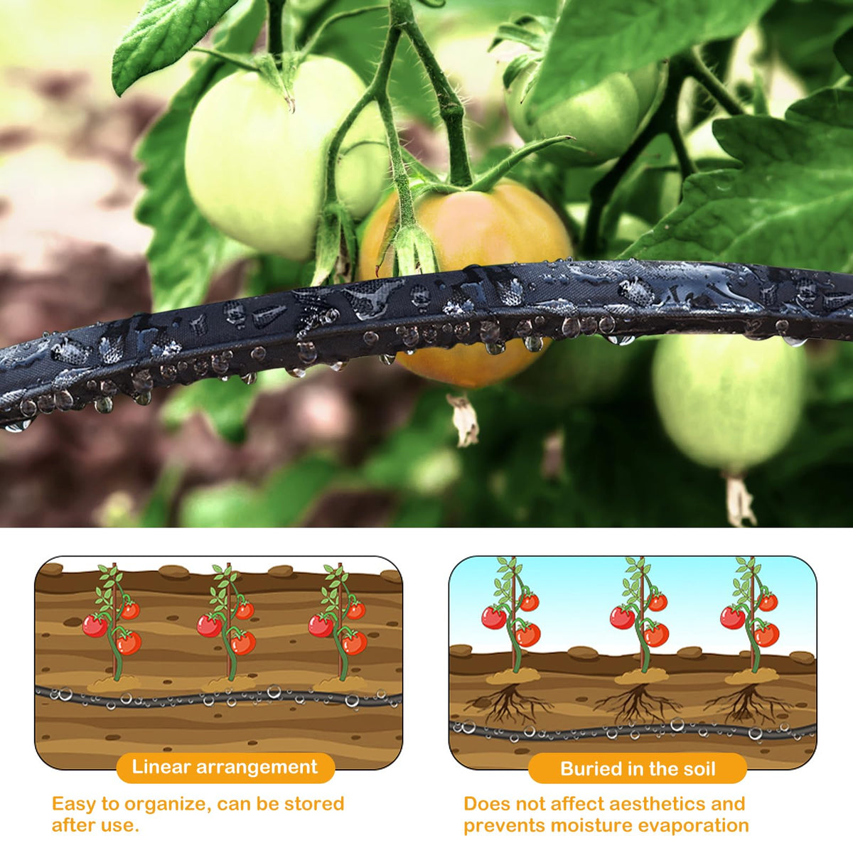 MHMHM lightweight design simplifies moving and shaping irrigation layouts.
