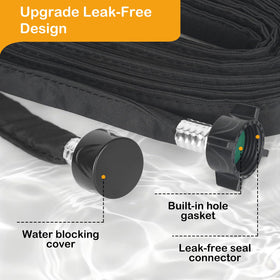 MHMHM flat soaker hose buried under soil for hidden irrigation