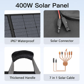 MHPOWOS 400W connectors support diverse power stations for versatile charging.