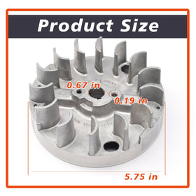 One-year warranty label for Mhrxusd flywheel replacement