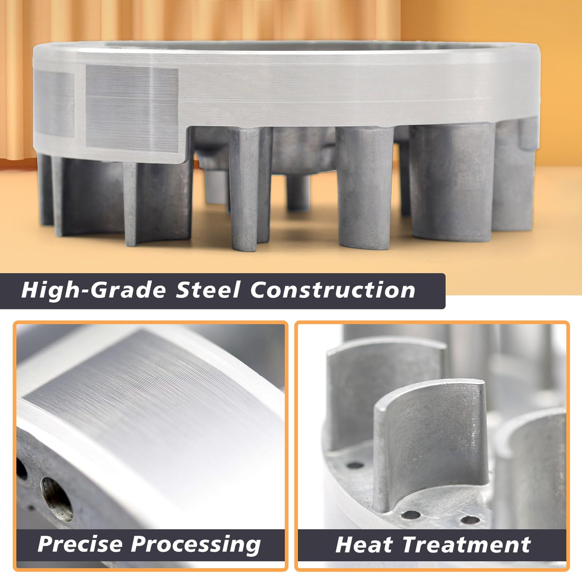 Heat-treated flywheel by Mhrxusd showing balanced surface