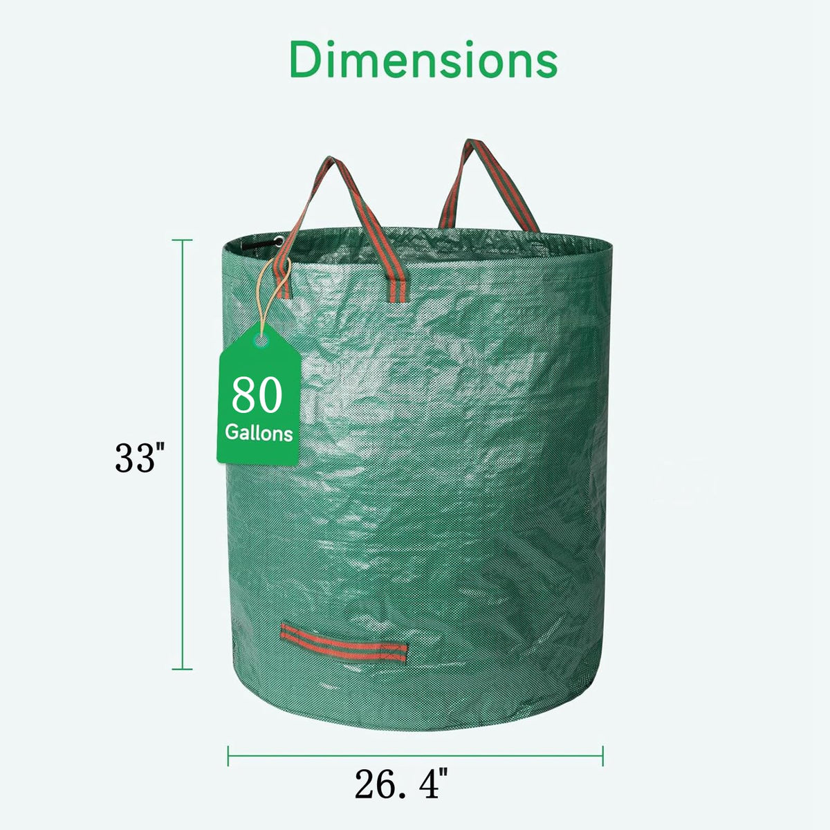 Durable MHXWNHA bags with reinforced stitching for heavy yard waste