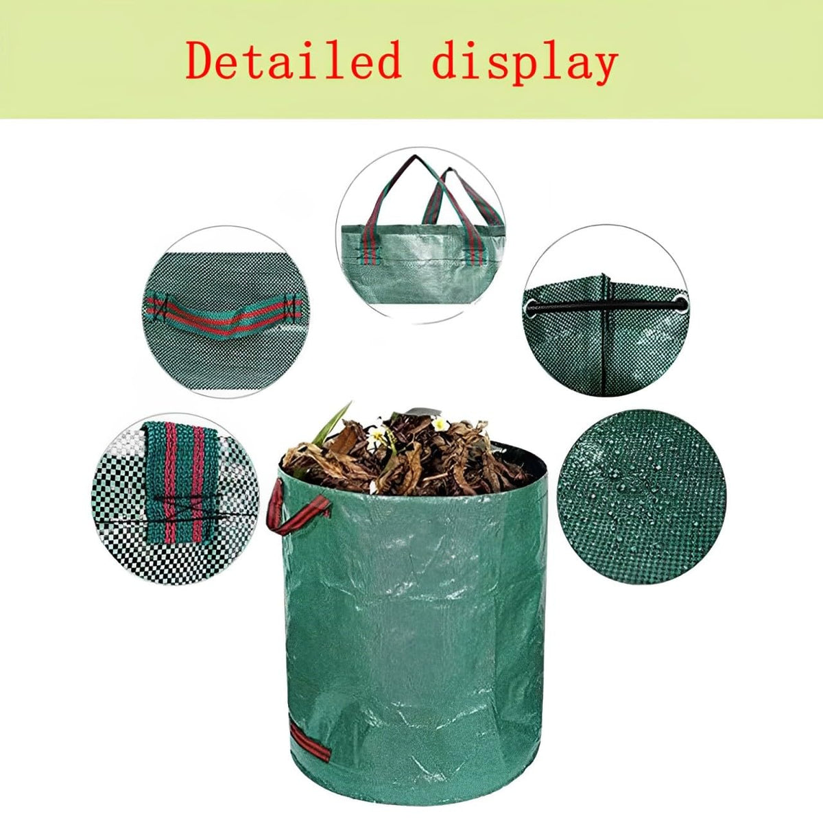 Retaining strap keeps bags upright during filling