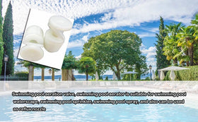 MHYYT fountain spray aeration effect enhances pool visuals and oxygenation.