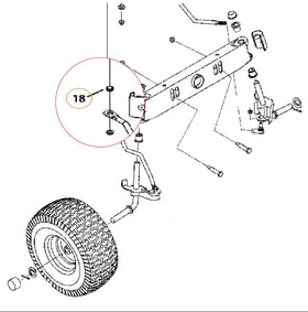 MHYYT steering bushing fit diagram highlighting precise dimensions for smooth steering.