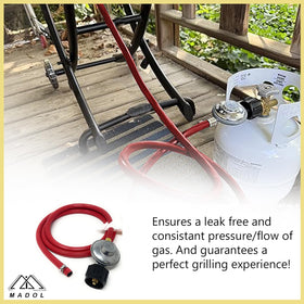 MI MADOL durable gas connection kit minimizes leaks during operation.