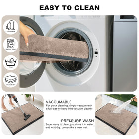 Mibao Dirt Trapper easy to clean with vacuuming or hose rinse.