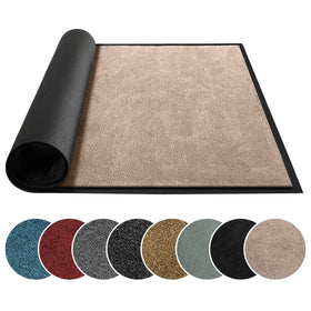 Mibao Dirt Trapper door mat at the front door captures dirt and moisture efficiently.