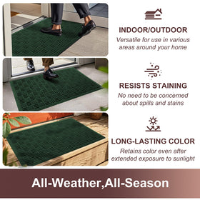Mibao all-season entrance mat withstands heat and cold for busy doors.