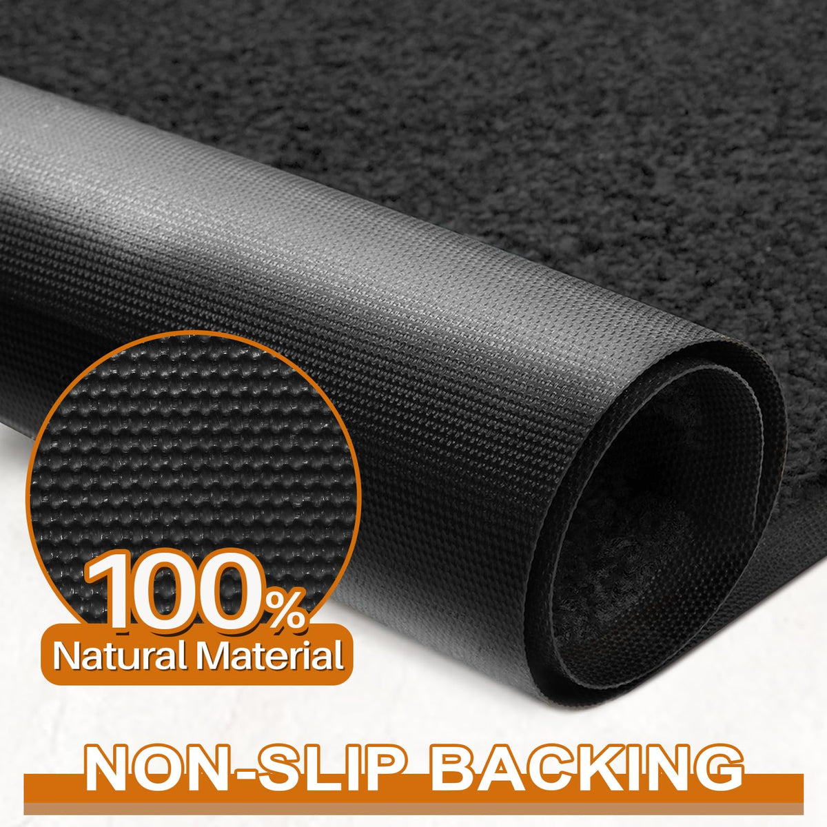 Mibao door mat is easy to rinse and air dry for quick refresh.