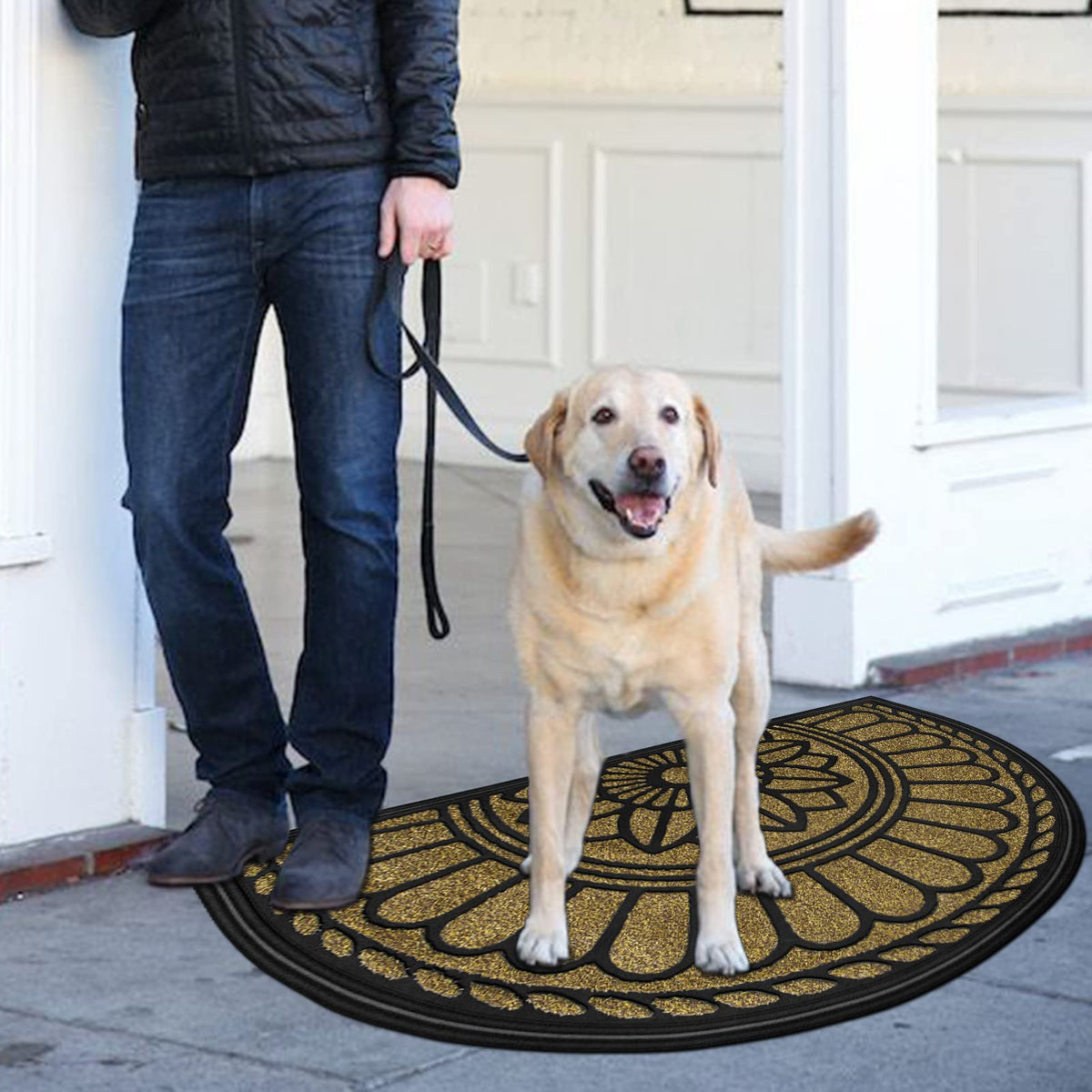 Mibao easy-clean door mat supports wipe or hose rinse for maintenance.