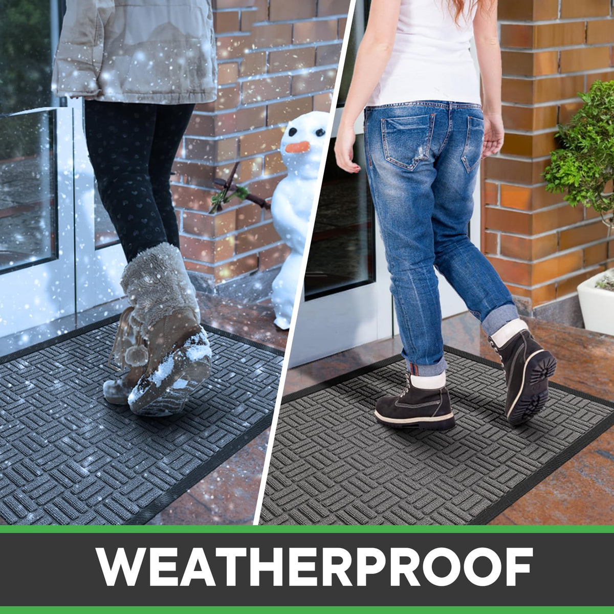 Mibao easy-clean doormat can be hose-rinsed for quick deep cleaning.