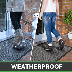 Mibao easy-clean doormat can be hose-rinsed for quick deep cleaning.
