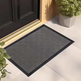 Mibao front door mat 29-5x17 absorbs moisture and dirt for cleaner entryways.